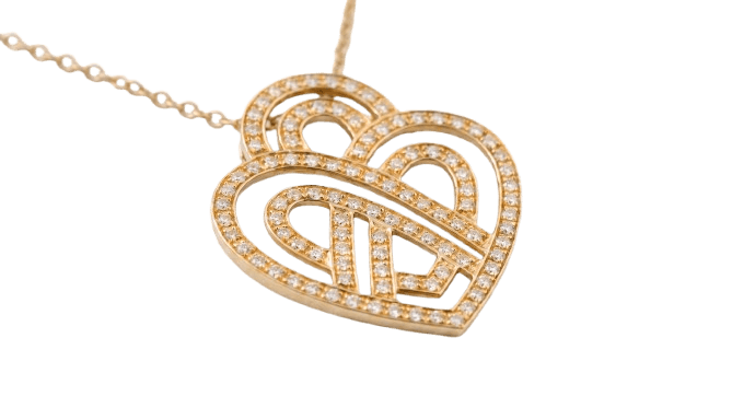 Heart-form Lumière pendant